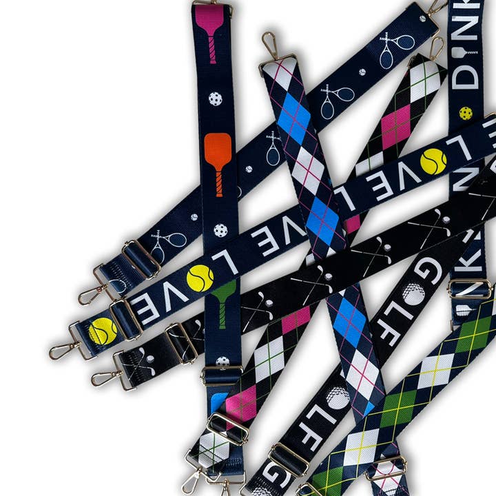 AHDORNED - Wholesale Bag Strap - Women's - 2" Printed SPORT Adjustable Bag Strap - ASSORTED