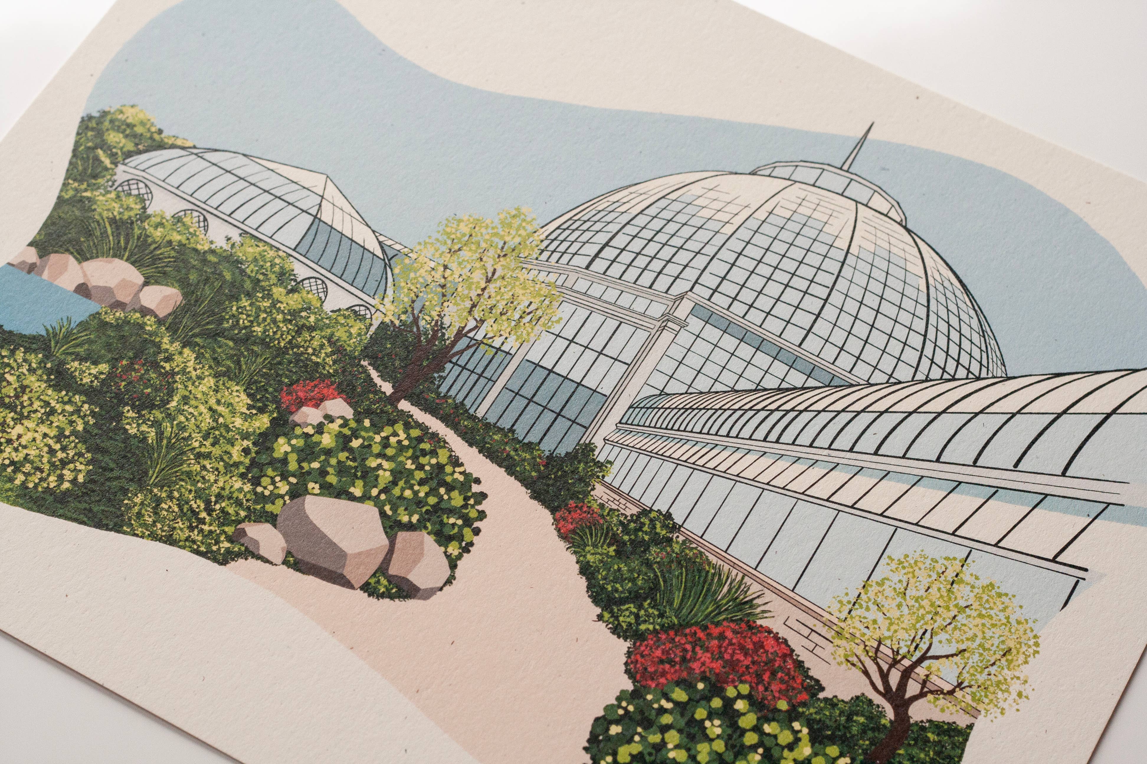 Telegram Print Co. - Wholesale Art Print - Detroit Belle Isle, Conservatory, 8x10 Print6