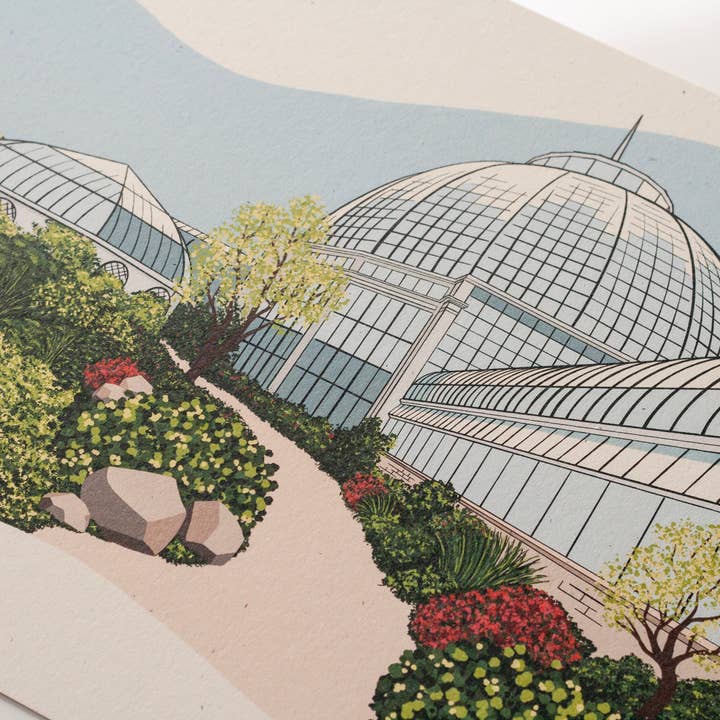 Telegram Print Co. - Wholesale Art Print - Detroit Belle Isle, Conservatory, 8x10 Print6