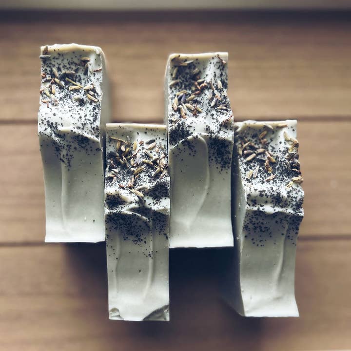 Lavendar Bloom & Sandalwood Bar Sabonete para Prensa Fria por atacado de TifOrganics