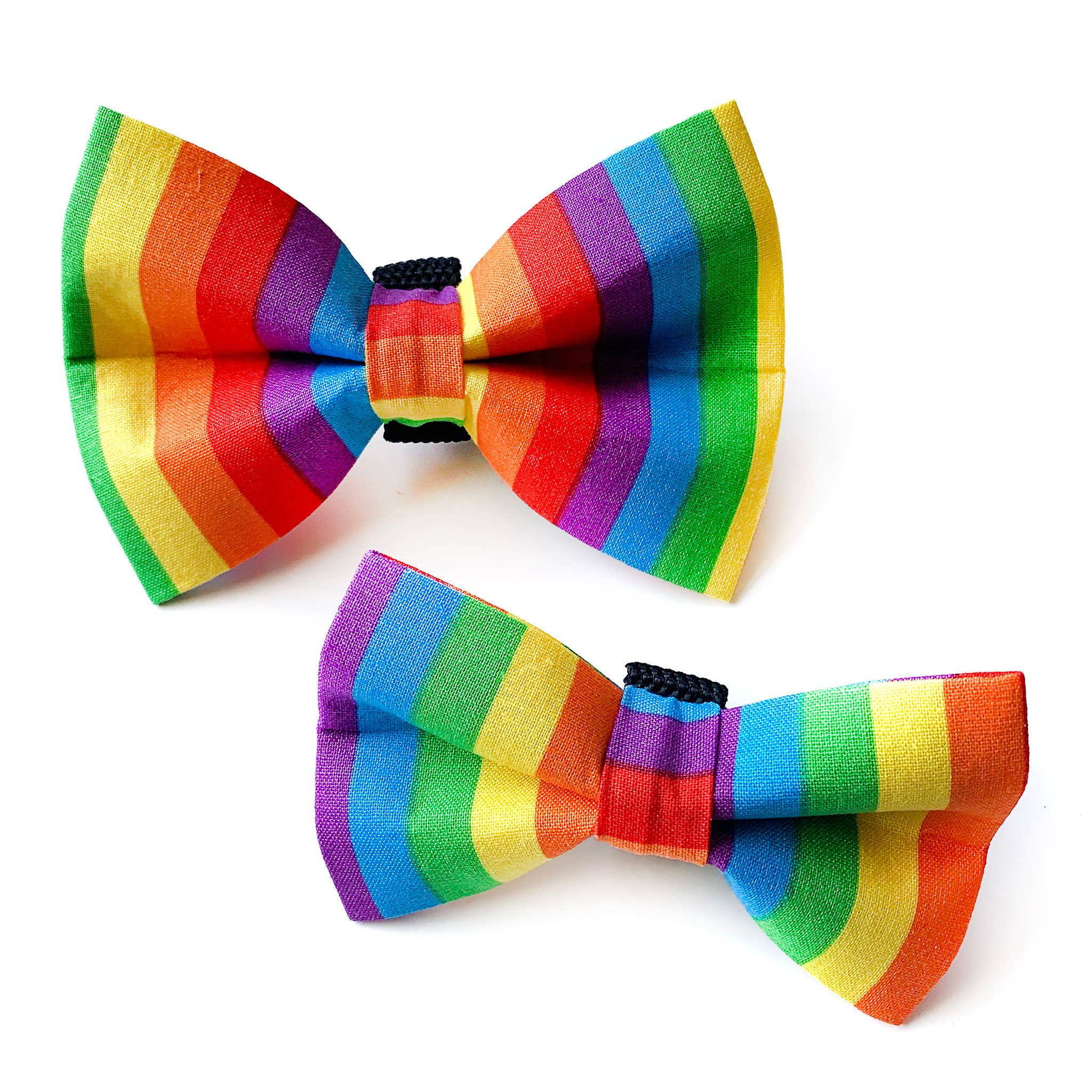 Winthrop Clothing Co. – wholesale Pet bow tie – Dog – Rainbow Stripe Dog Bow Tie 4