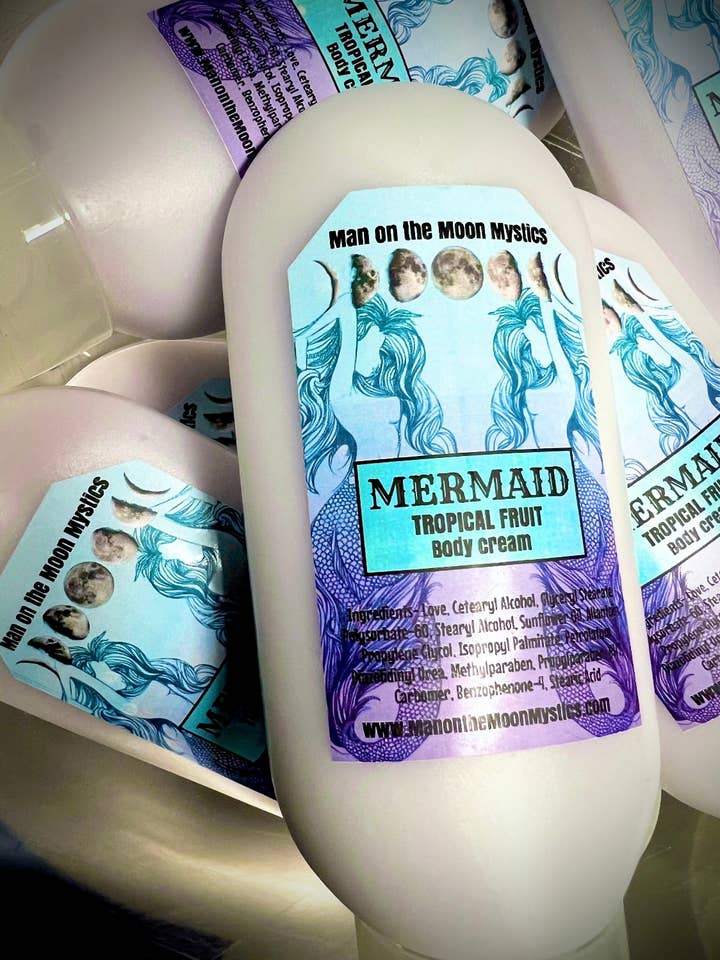 Mermaid Body Cream for wholesale by Man on the Moon Mystics