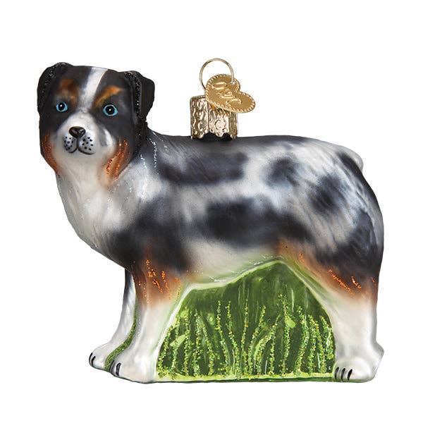 Old World Christmas - Wholesale Ornament - Australian Shepherd Ornament1