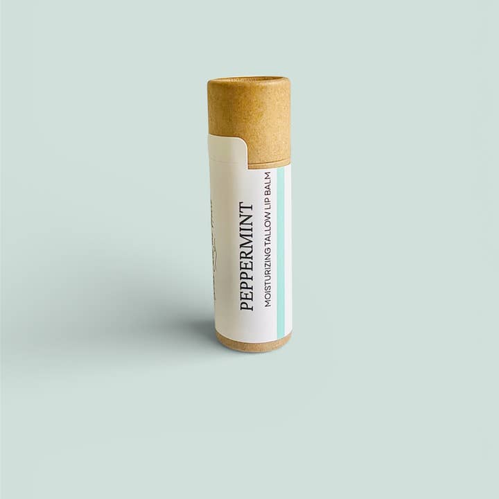 Peppermint Lip Balm | Tallow Lip Balm | Chapstick | Lip Balm for wholesale by WhatCallsTheHeart
