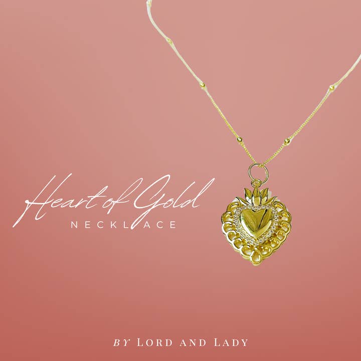Hart van gouden ketting voor wholesale door Lord and Lady