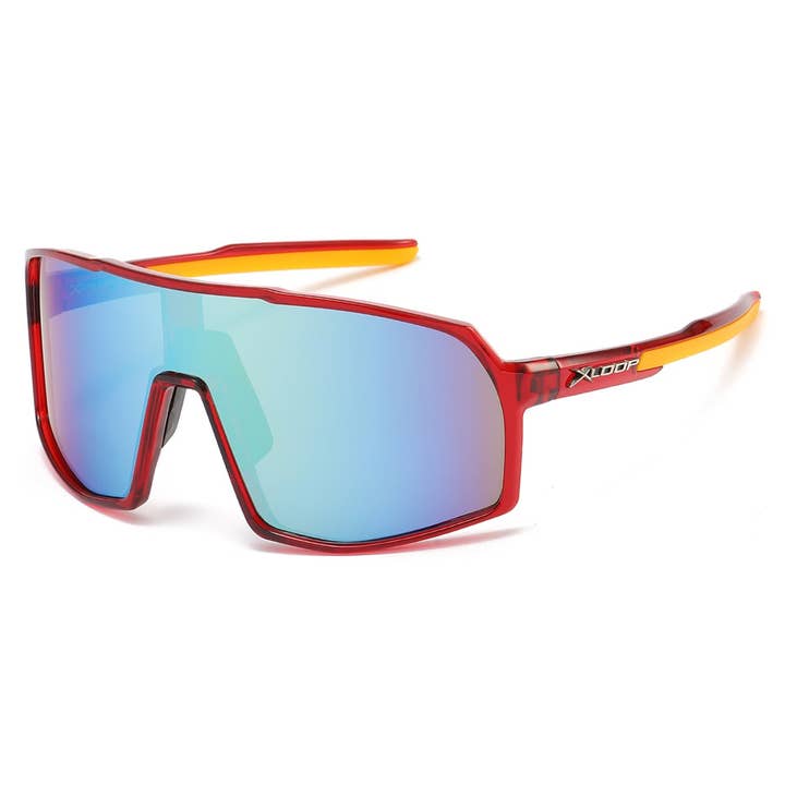 Sunrayzz Imports - Wholesale Sunglasses - Men's - Xloop Sports Wrap Shield Sunglasses x3649-rv6