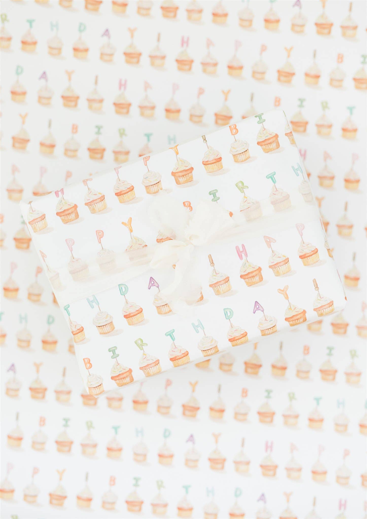 Lana's Shop - Wholesale Flat Wrap - Cupcake Happy Birthday Gift Wrap Sheet4