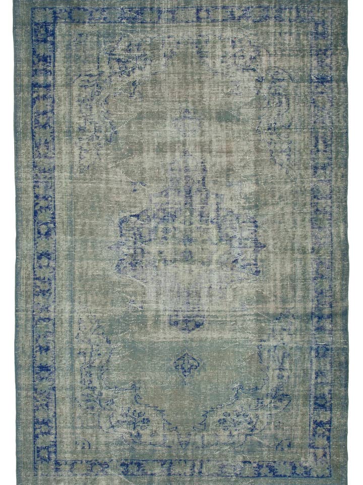 7x11 Blå Överfärgad Matta - 16627 för wholesale av RUG N CARPET