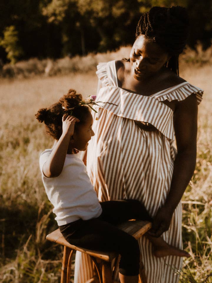 Summ'her Mama Camel nursing long dress for wholesale by You&Milk