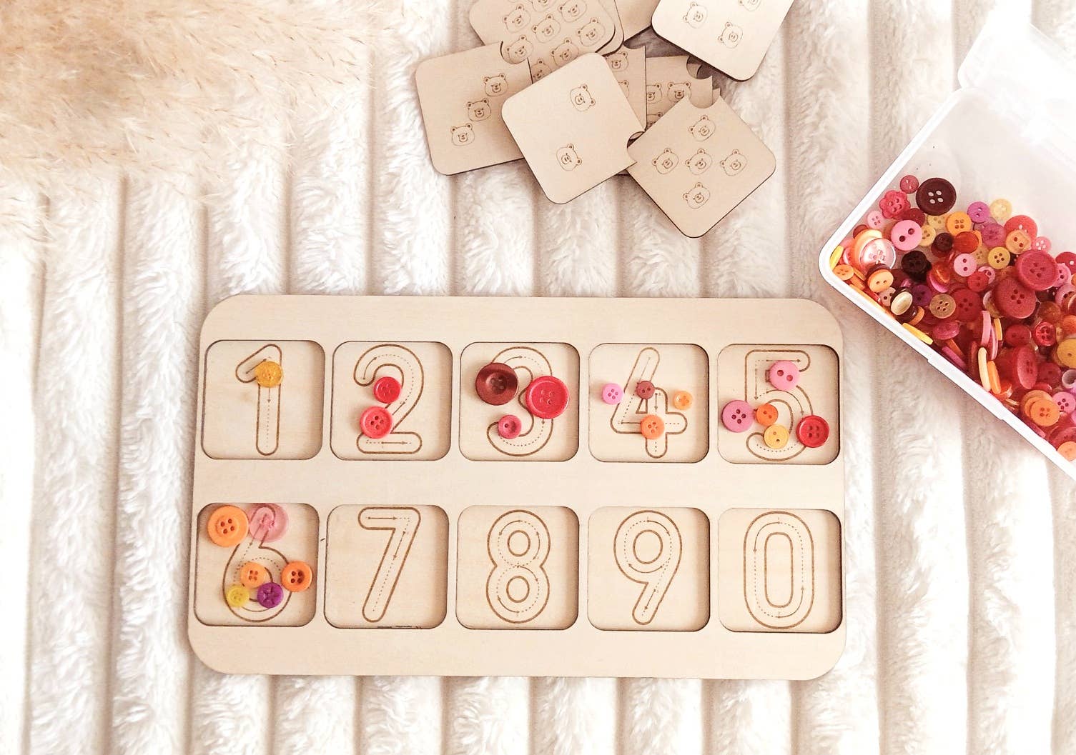 Playwood&Cie - Wholesale Wood Toy - Kids - Educational Wooden Game Numbers & Quantities1