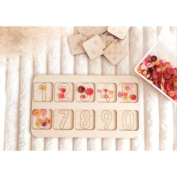 Playwood&Cie - Wholesale Wood Toy - Kids - Educational Wooden Game Numbers & Quantities1