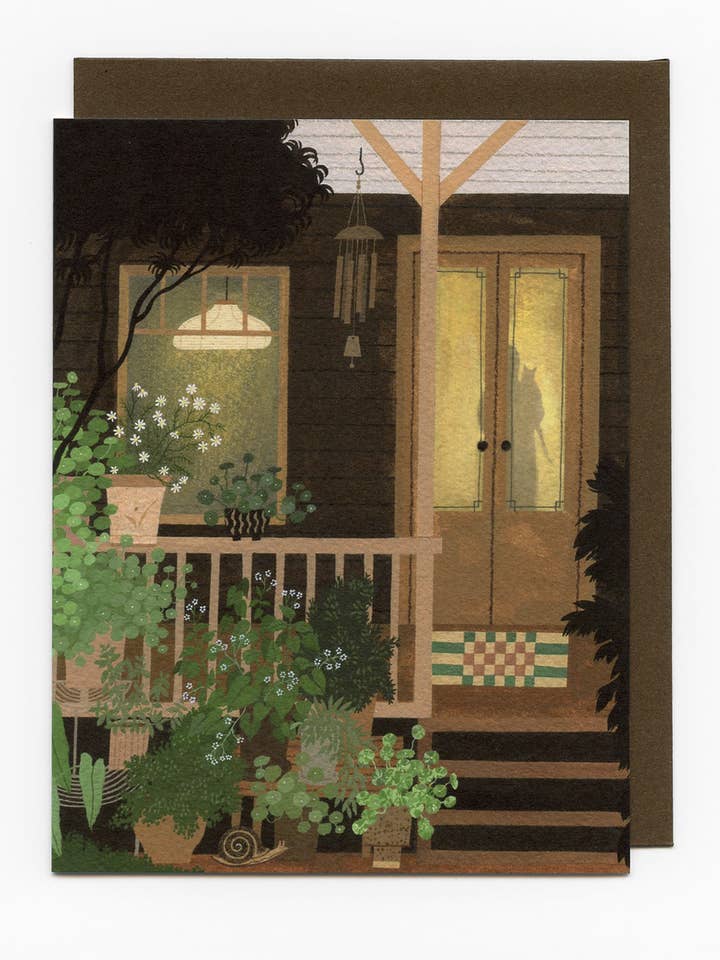 "Late Summer Evening" greeting card for wholesale by Yelena Bryksenkova