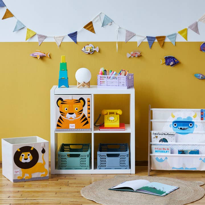 3 Sprouts – wholesale Storage Bin – Rectangular Recycled Plastic Foldable Crate (Large Size)18