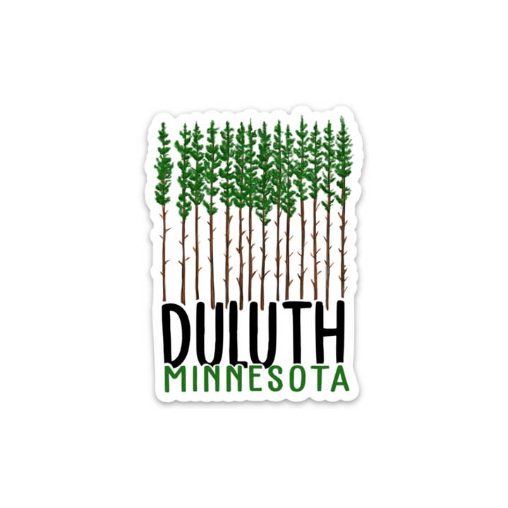 Alti pini di Duluth, Minnesota - Adesivo per la vendita all'ingrosso da parte di Kevin & Kaia