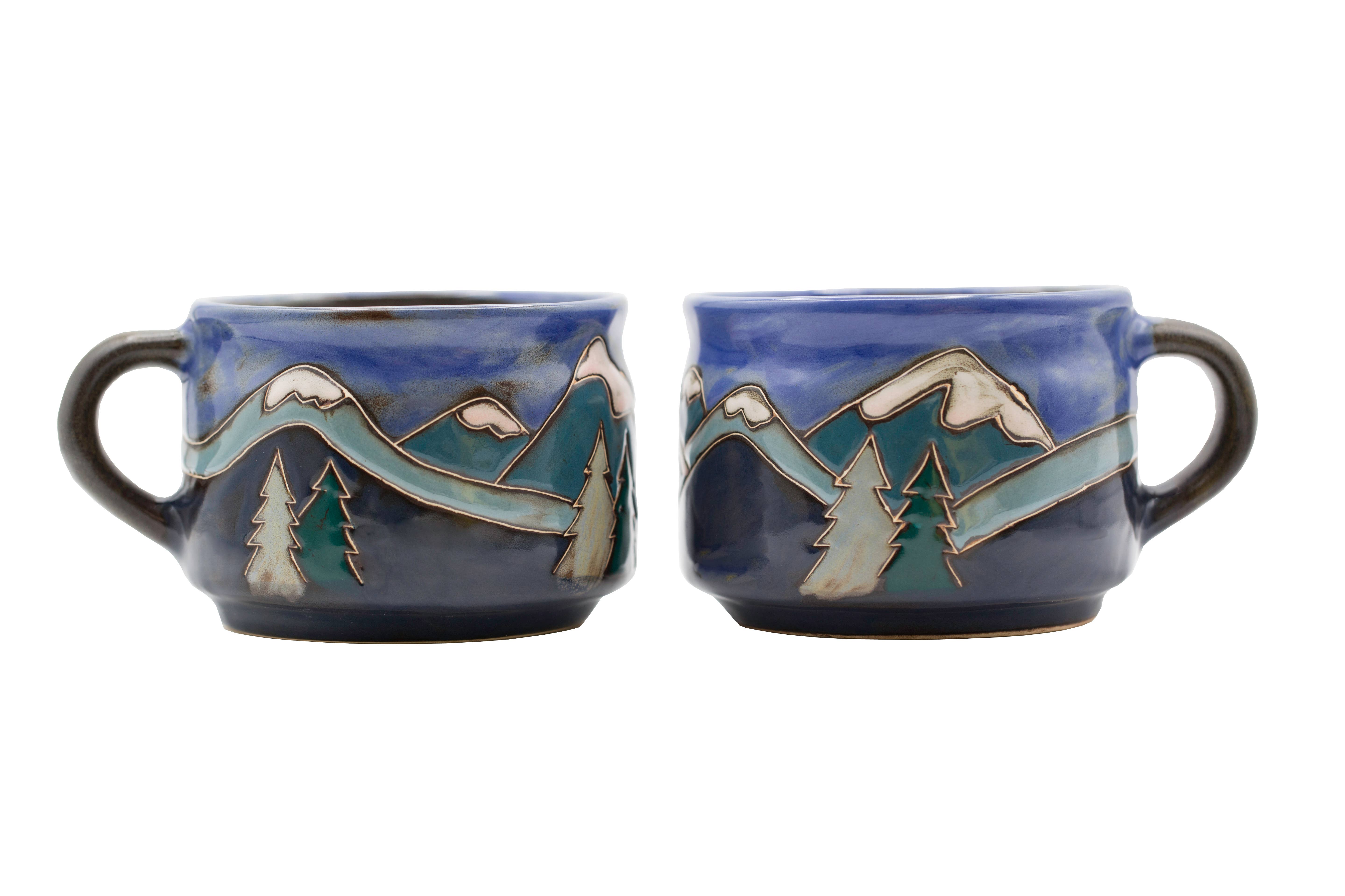 Galleyware - Wholesale Coffee Mug - Mara Stoneware Snowy Mountains