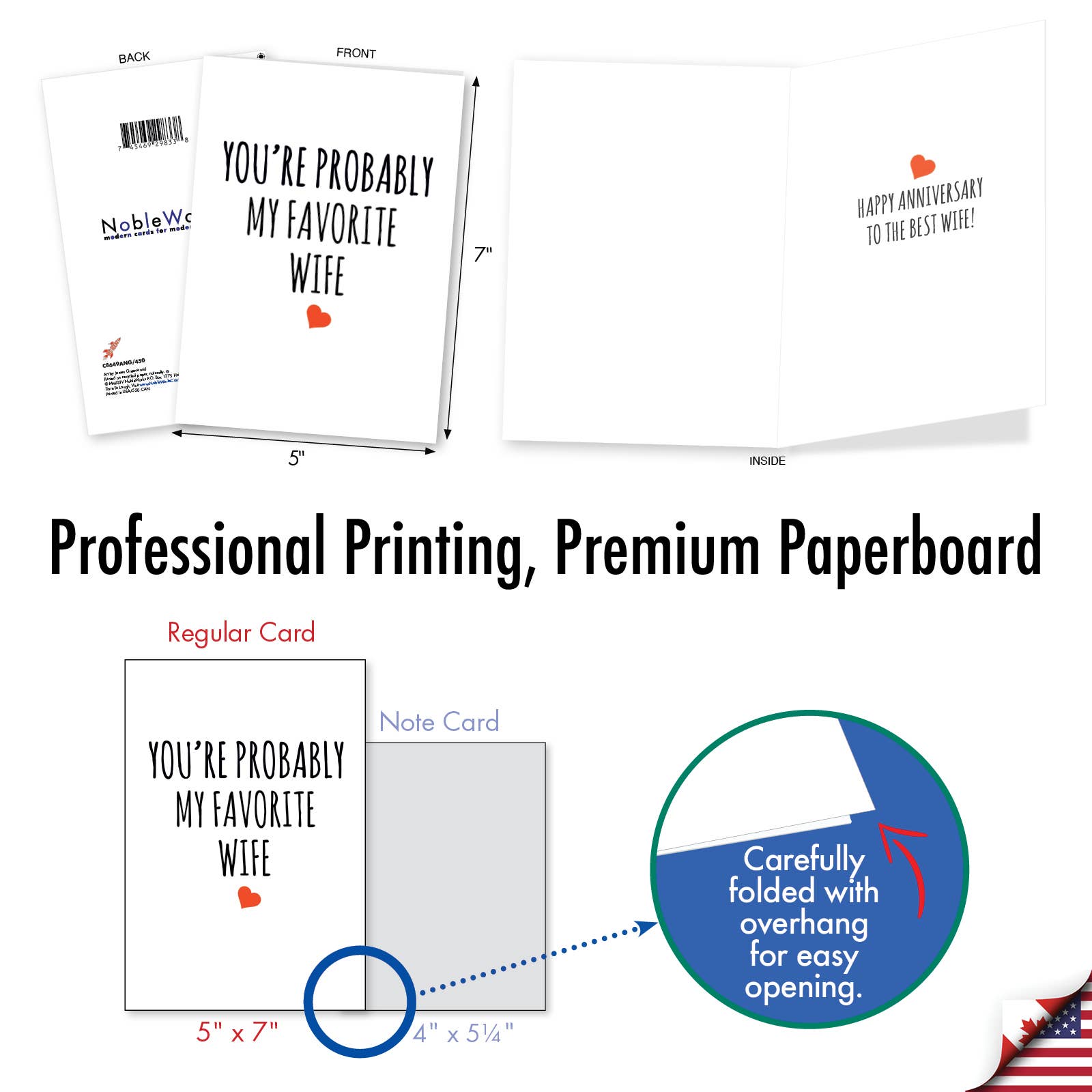 NobleWorks – wholesale Årsdagskort – 1 Roligt jubileumskort - Favoritfru-NobleWorks4