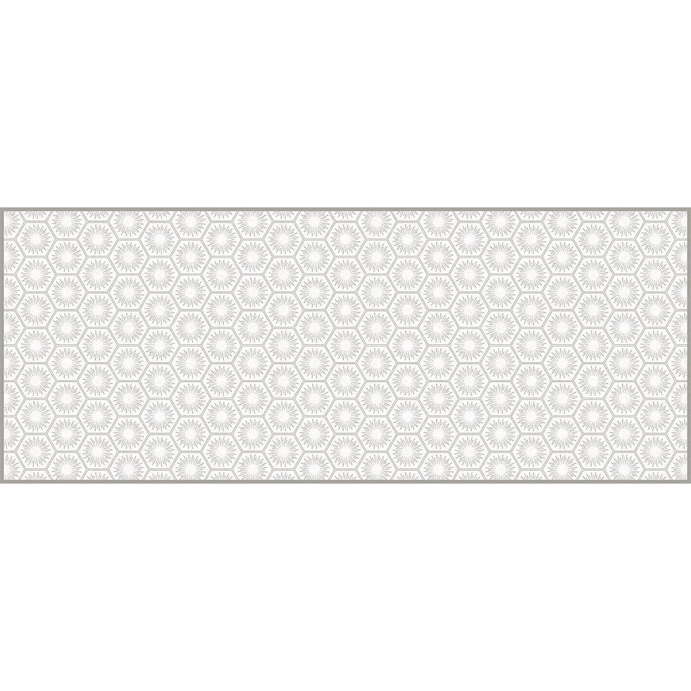 Tempaper & Co ® - Wholesale Floor Mat - Hello Sunshine Grey Vinyl Floor Mat, 36" x 90"0