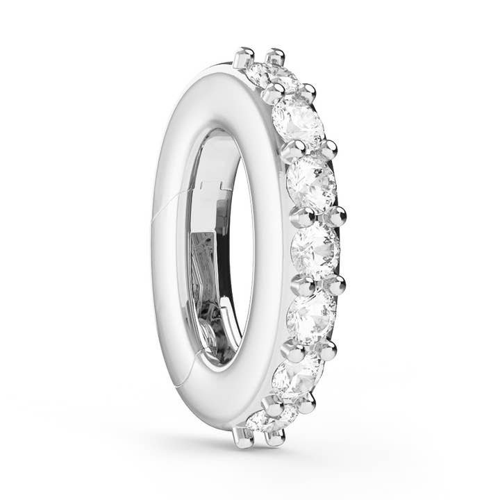 Eternity Mix Silver Plated Pendant Clasp for wholesale by My Jewellery Story