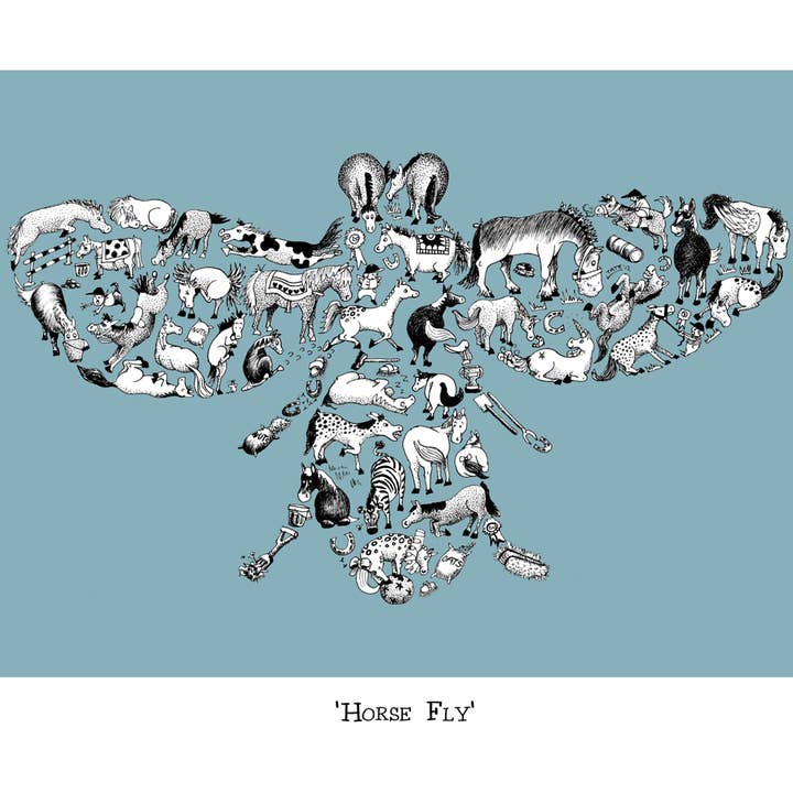 Häst Fly för wholesale av Louise Tate Illustration