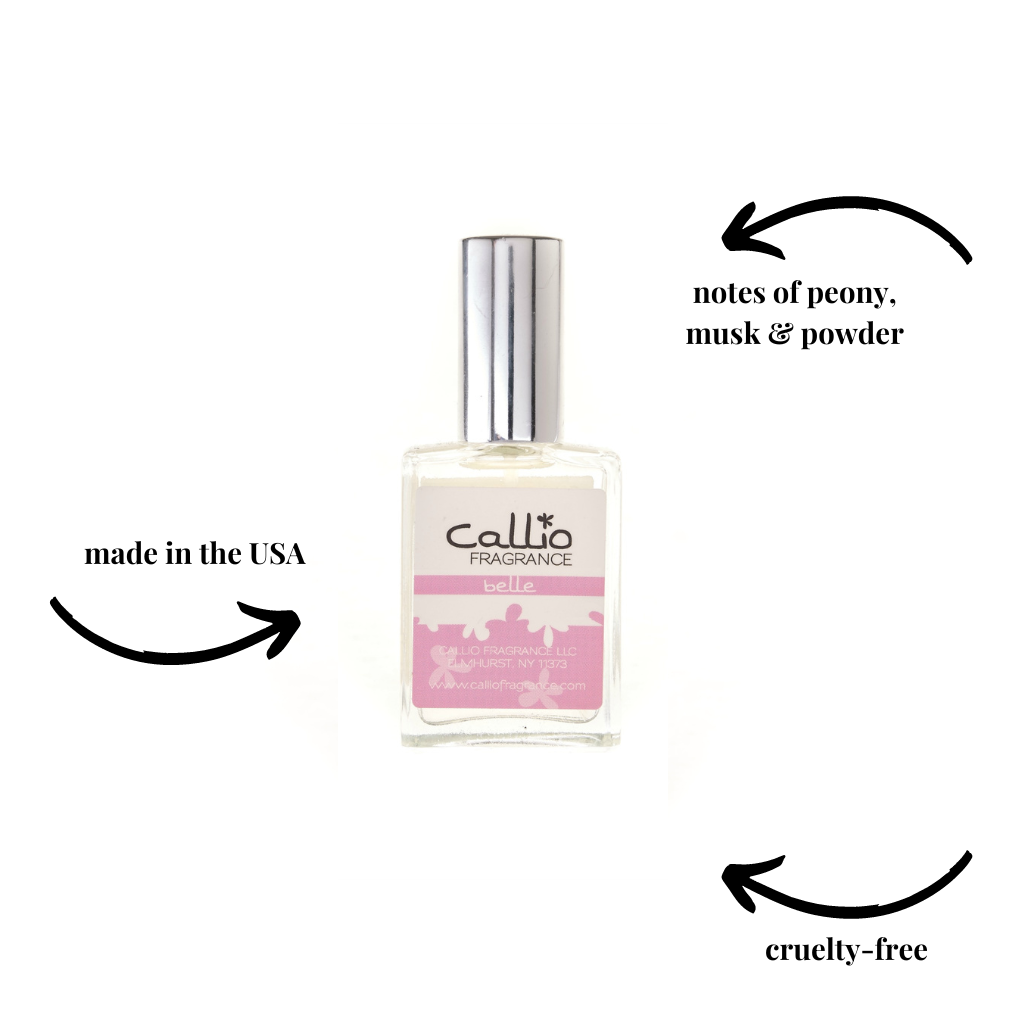 Callio Fragrance - Wholesale Perfume/Eau de Toilette - Belle Perfume| peony, musk & powder| 1 oz1