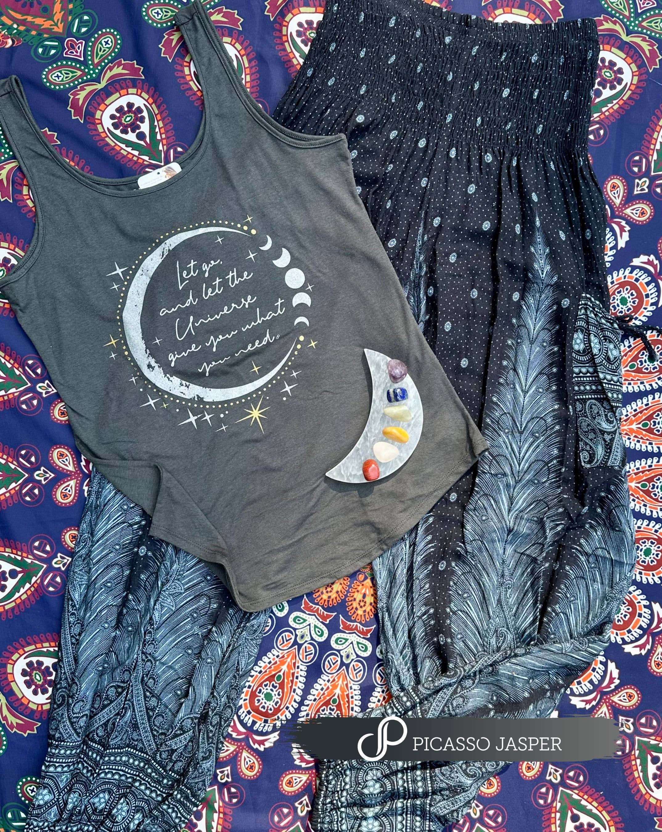 Picasso Jasper - Vendita all'ingrosso Canotta - Donna - Lasciati andare e lascia che l'universo ti dia ciò di cui hai bisogno, tank:S-4XL1