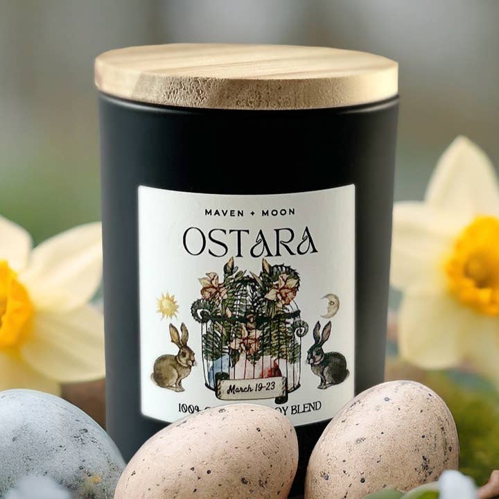 Ostara - Vela de Coco e Soja Roda do Ano - 170 g por atacado de MAVEN + MOON