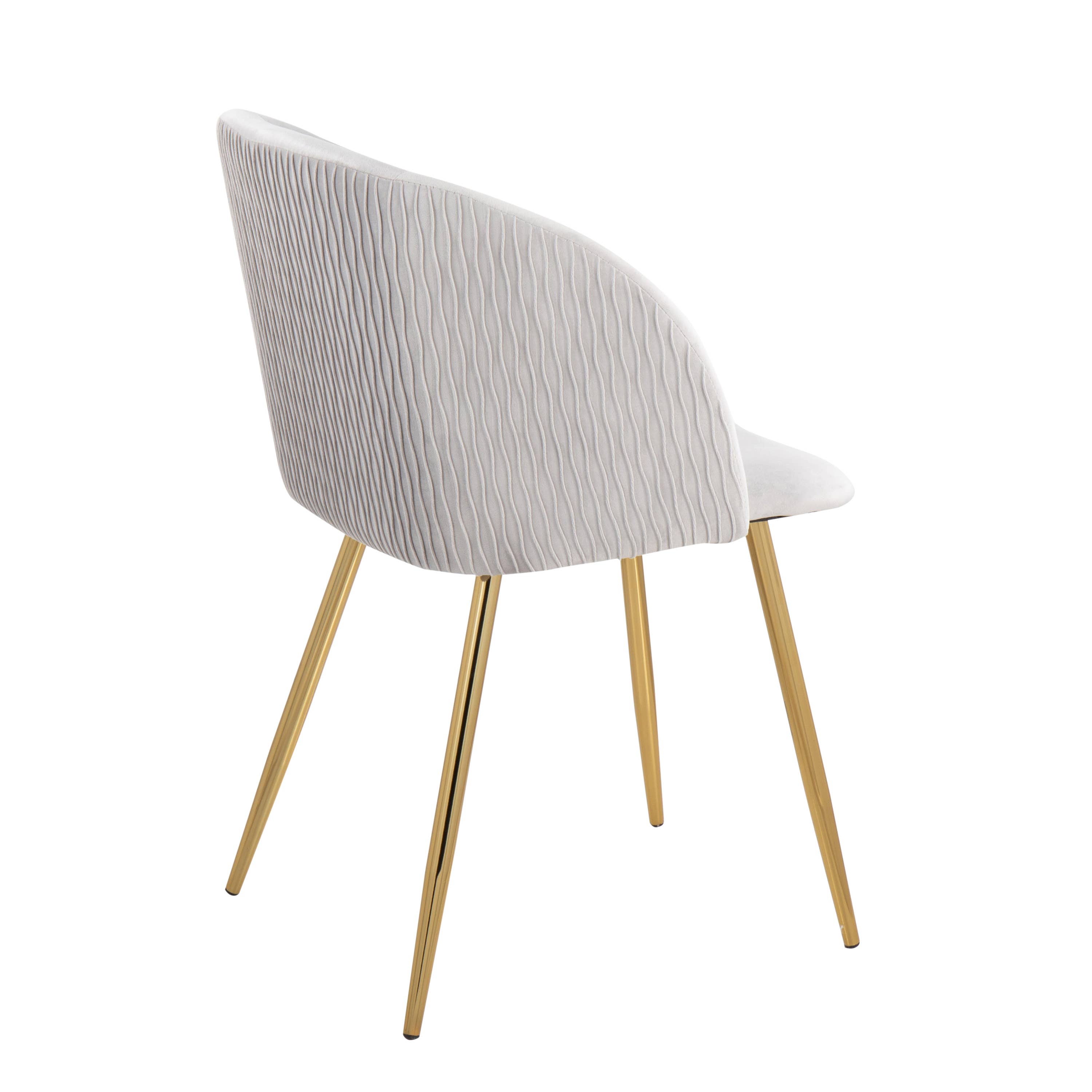 LumiSource and Grandview Gallery - Wholesale Chair - Fran Pleated Waves Chair - Set of 23