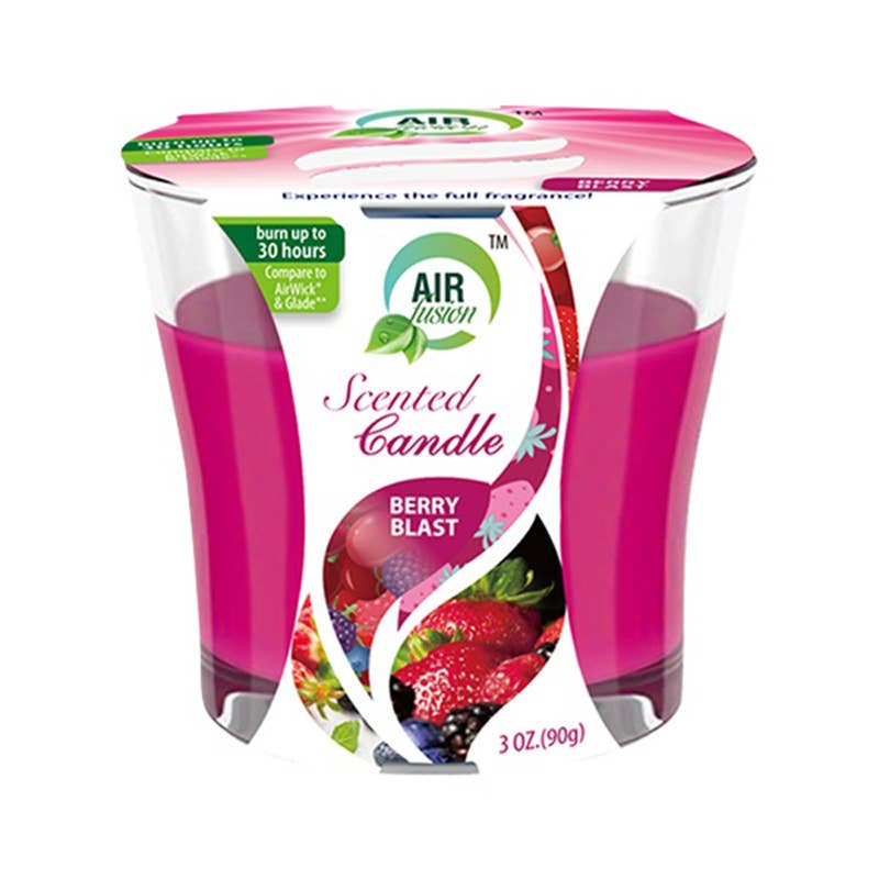 Deluxe Import Trading – Engroshandel Lyseholder – Air Fusion Duftlys Berry Blast 85g0