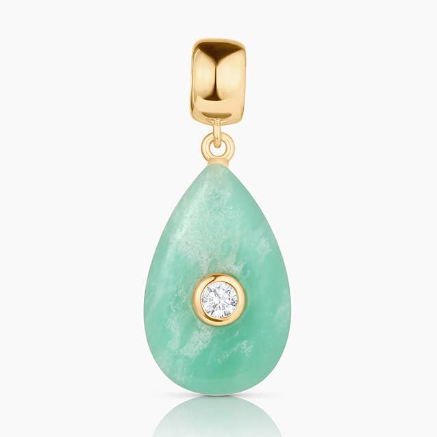 Bardot Chrysoprase Bail Charm for wholesale by THATCH