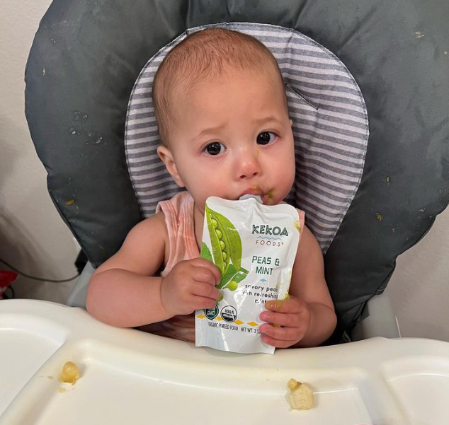 Kekoa Foods - Wholesale Baby Food - Peas & Mint Squeeze Pouch, 100% Organic Vegetarian Baby Food Purée5