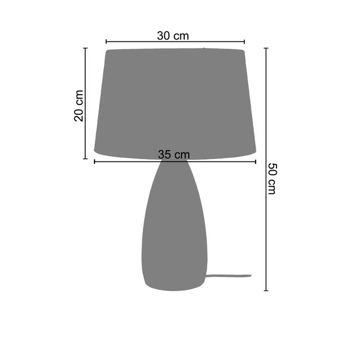 Tosel Shop – wholesale Accent-/skrivbordslampa – GLASPASTA - Flerfärgad glas konisk bordslampa