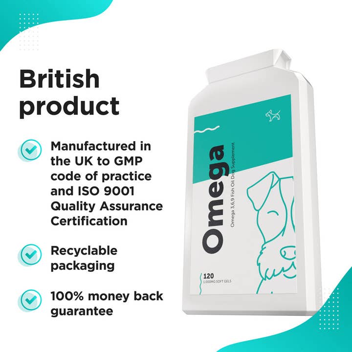 Dog's Lounge - Wholesale Pet Supplement - Dog - OMEGA – Omega 3, 6, 9 Fish Oil Complex for Dogs and Puppies3