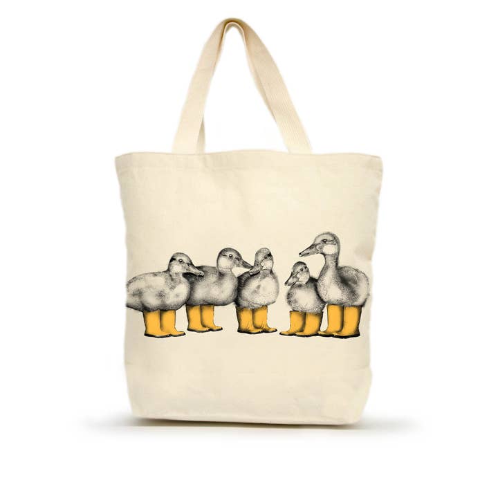 Ducks with Boots Medium Tote for wholesale by Eric & Christopher