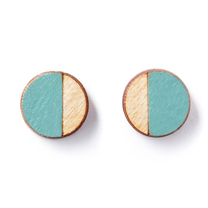 Round Stud Earrings for wholesale by Treeline and Tide