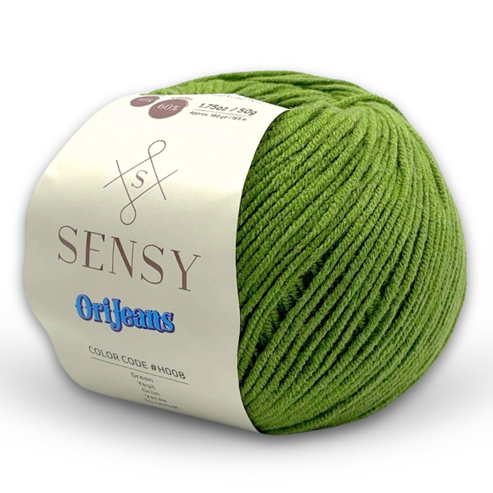 Sensy - Wholesale Yarn - Sensy OriJeans Yarn, 1.75 oz, 180 yards, Gauge 2 Fine38