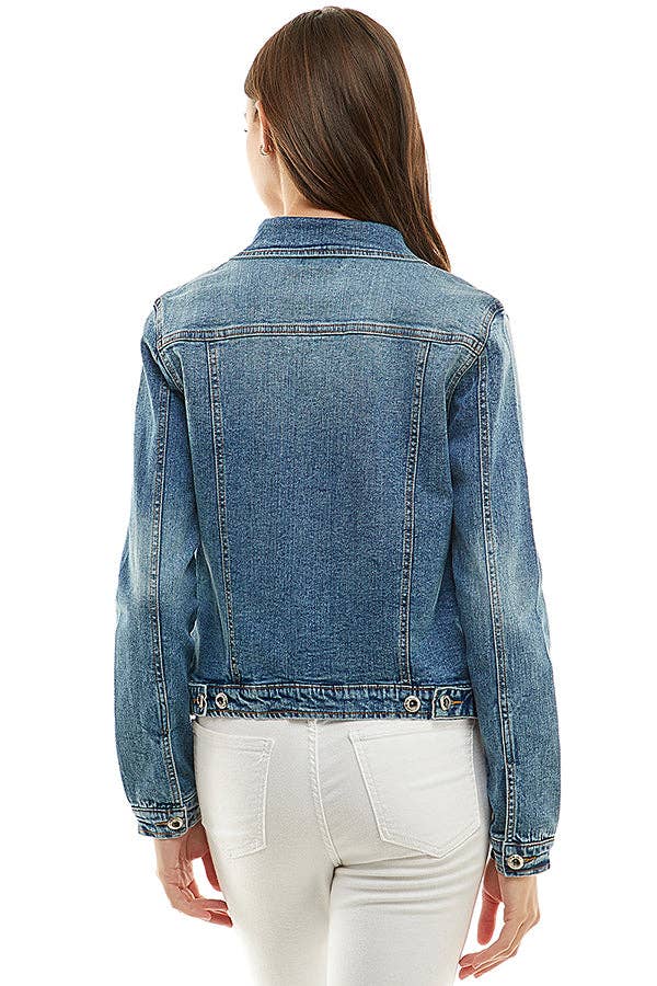 BLUE AGE - Wholesale Denim Jacket - Women's - Cotton Blend Stretched  Ladies  Casual Denim Jacket26