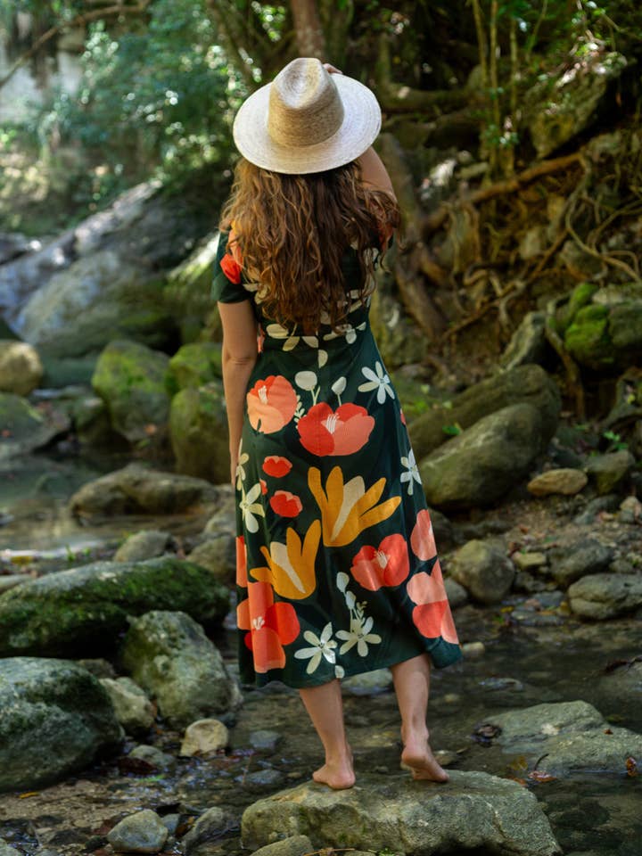Happy Earth - Wholesale Dress - Women's - Isla Midi Dress | Paradise