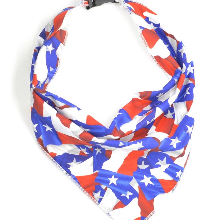 Dog Collar World – Cachecol - Mulher por atacado – Cachecol Bandeira Texas0