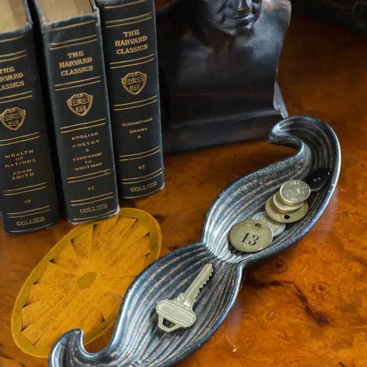 Mothology Home - Wholesale Decorative Tray - Cast Iron Mustache Dish