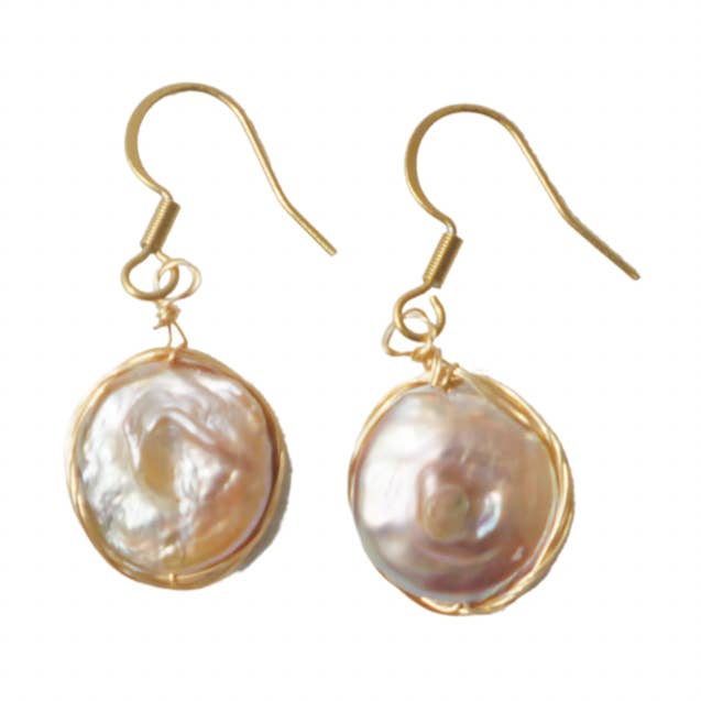 AURORA PEARL EARRINGS for wholesale by Ethel and Grace Jewelry