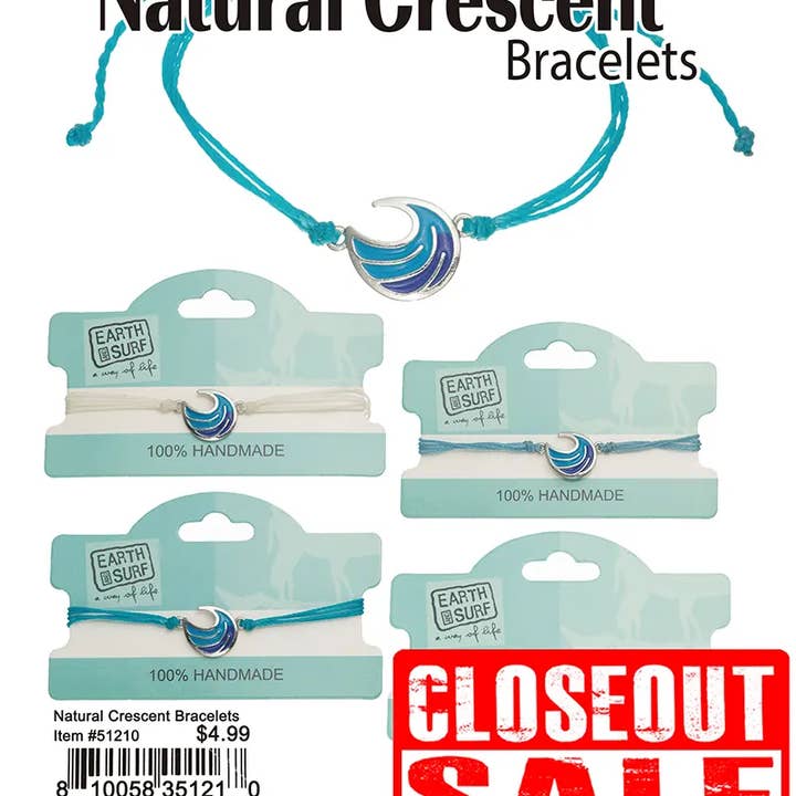 Puka Creations - Wholesale Beaded bracelet - Natural Crescent Bracelets0