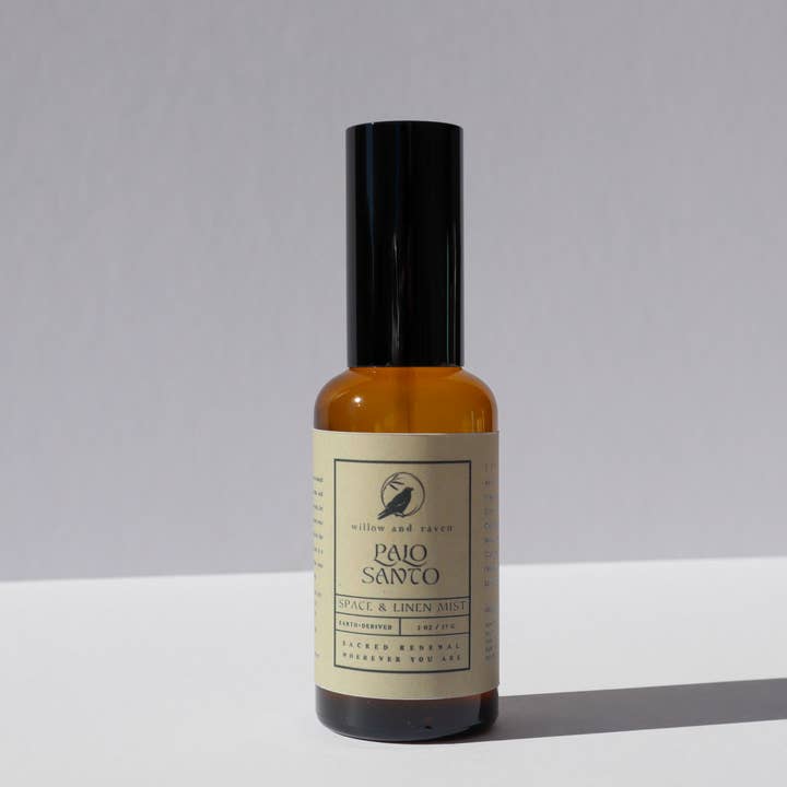 Palo Santo Space & Linen Mist for wholesale by Willow and Raven