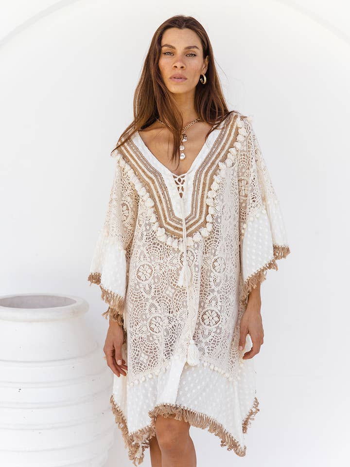Luciana Kaftan Dress for wholesale by I AM PYLGRYM