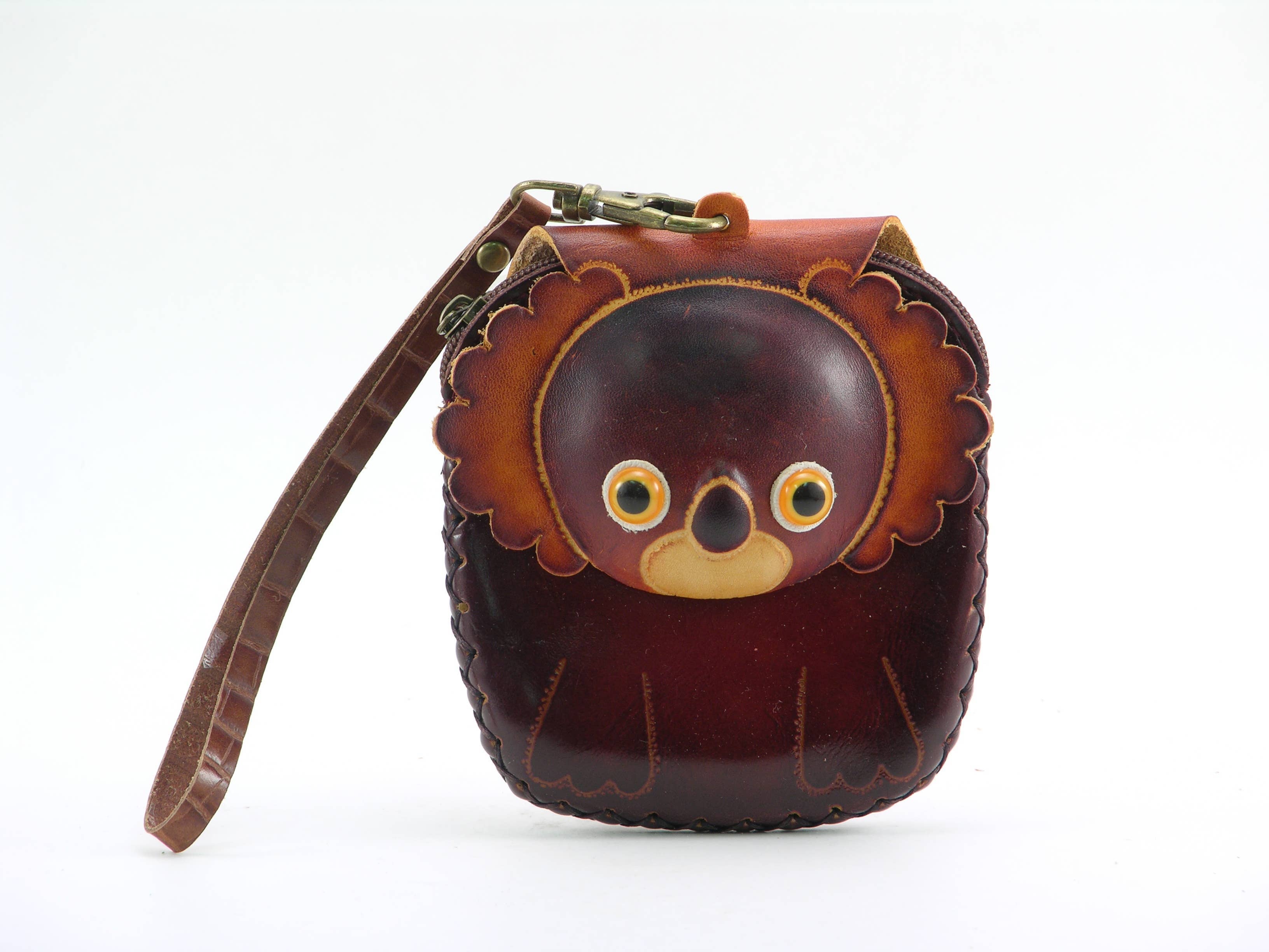 Sunflower Handmade leather inc - Wholesale Wristlet - Handmade leather Koala Bear Wristlet coin purse3