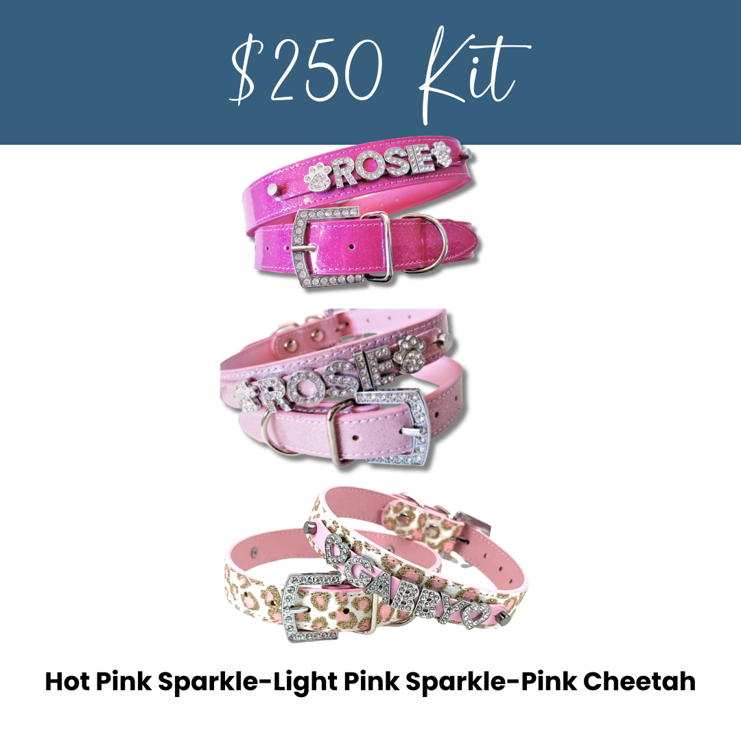 House of FurBaby - Wholesale Pet Collar - Cat/Dog - DIY Pet Collar Bar Kit: Silver Sparkle 280 Pieces $600 Value30