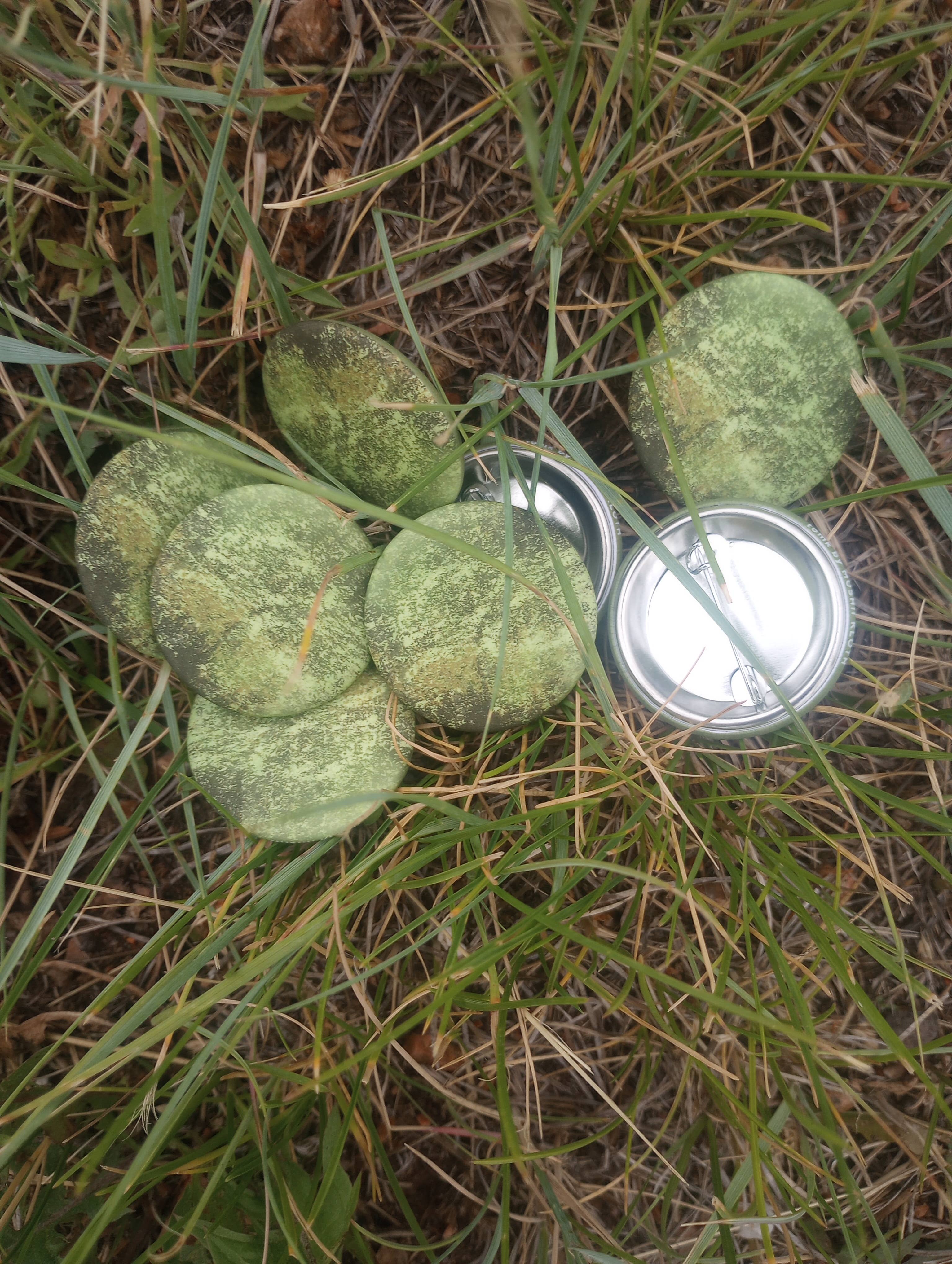 Green High County Moss Button by tomk™ for wholesale on Faire3