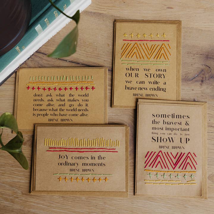 Rosie's Boutique Haiti - Wholesale Everyday Greeting Card - Come Alive (Brene Brown) Greeting Cards || Set of 40