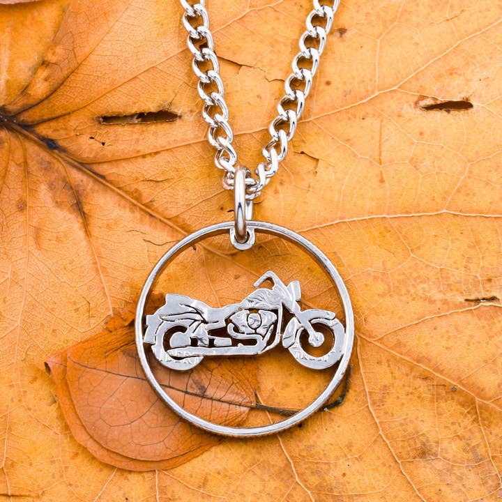 Motorrad-Halskette, Sport-Schmuck, Dirtbike, Herren-Schmuck für den Großhandel von NameCoins