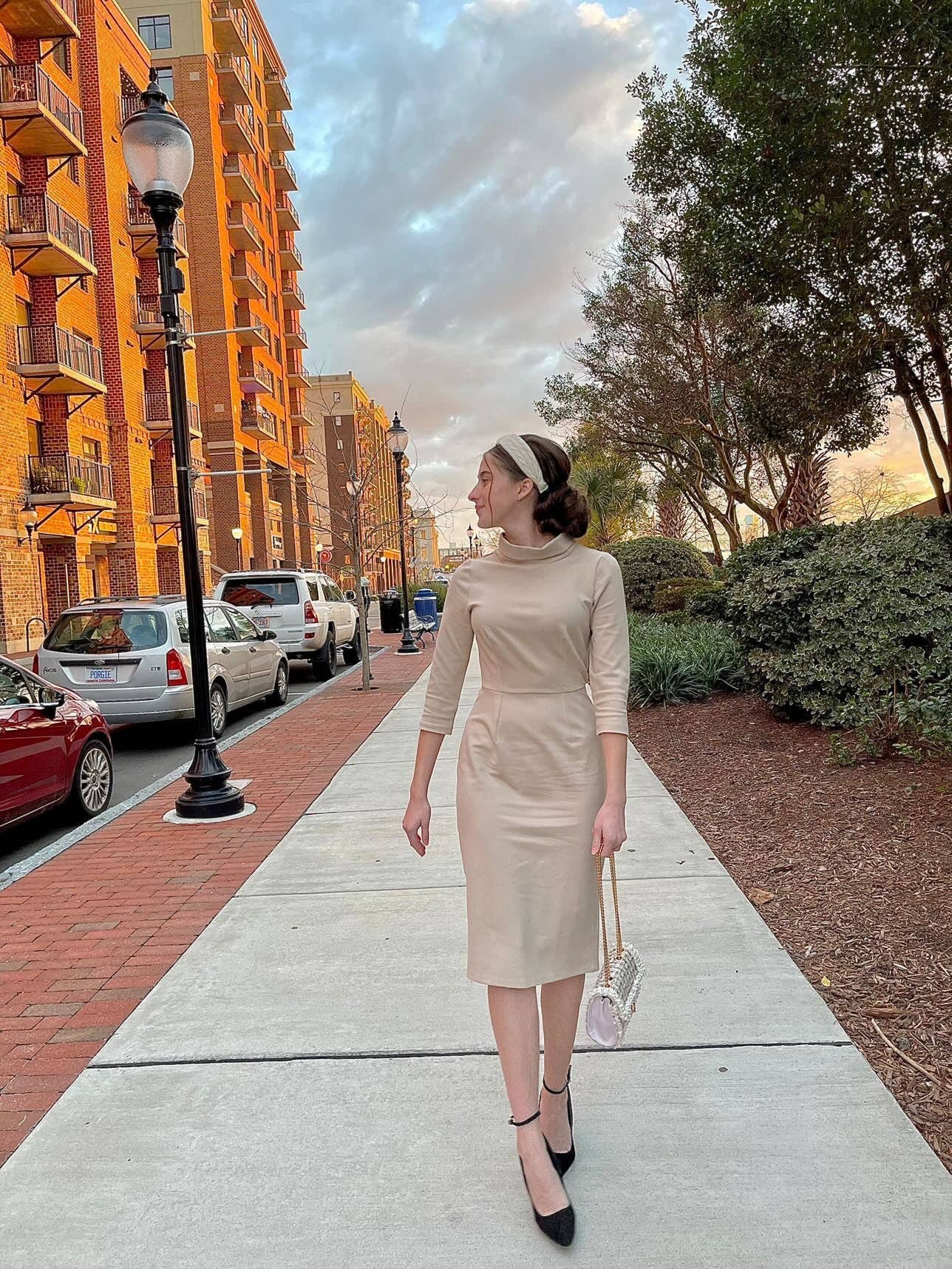 Skirt Society - Wholesale Dress - Women's - Milan Tan Dress