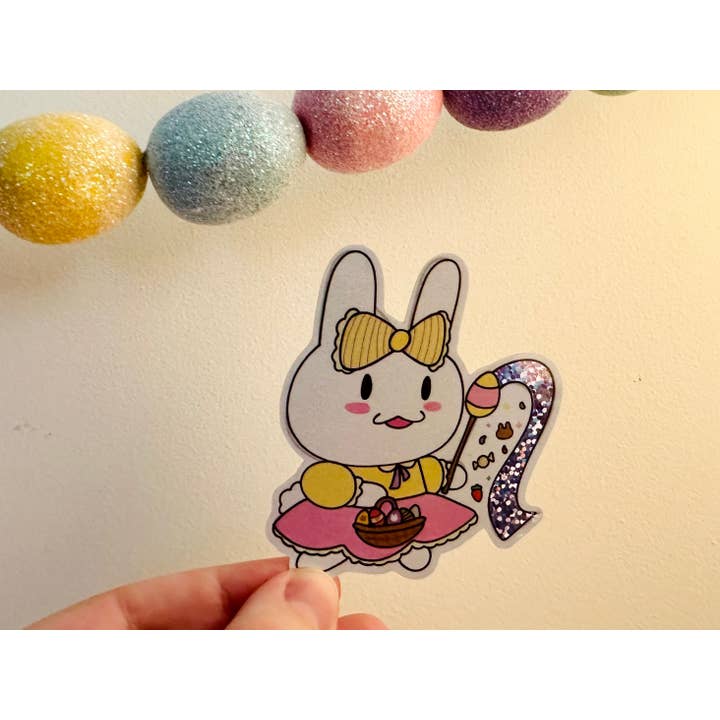 Courtney Elizabeth Studio - Wholesale Sticker - Rabbit Easter Parade Waterproof Glitter Vinyl Sticker3